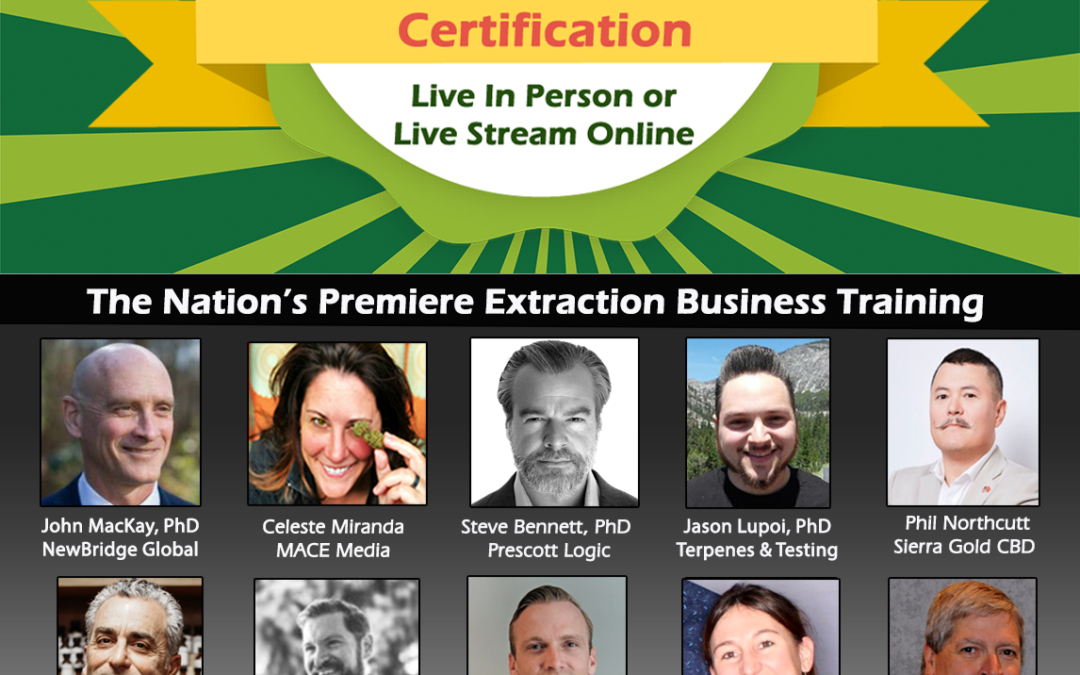 Extraction Business Certification Course Launched